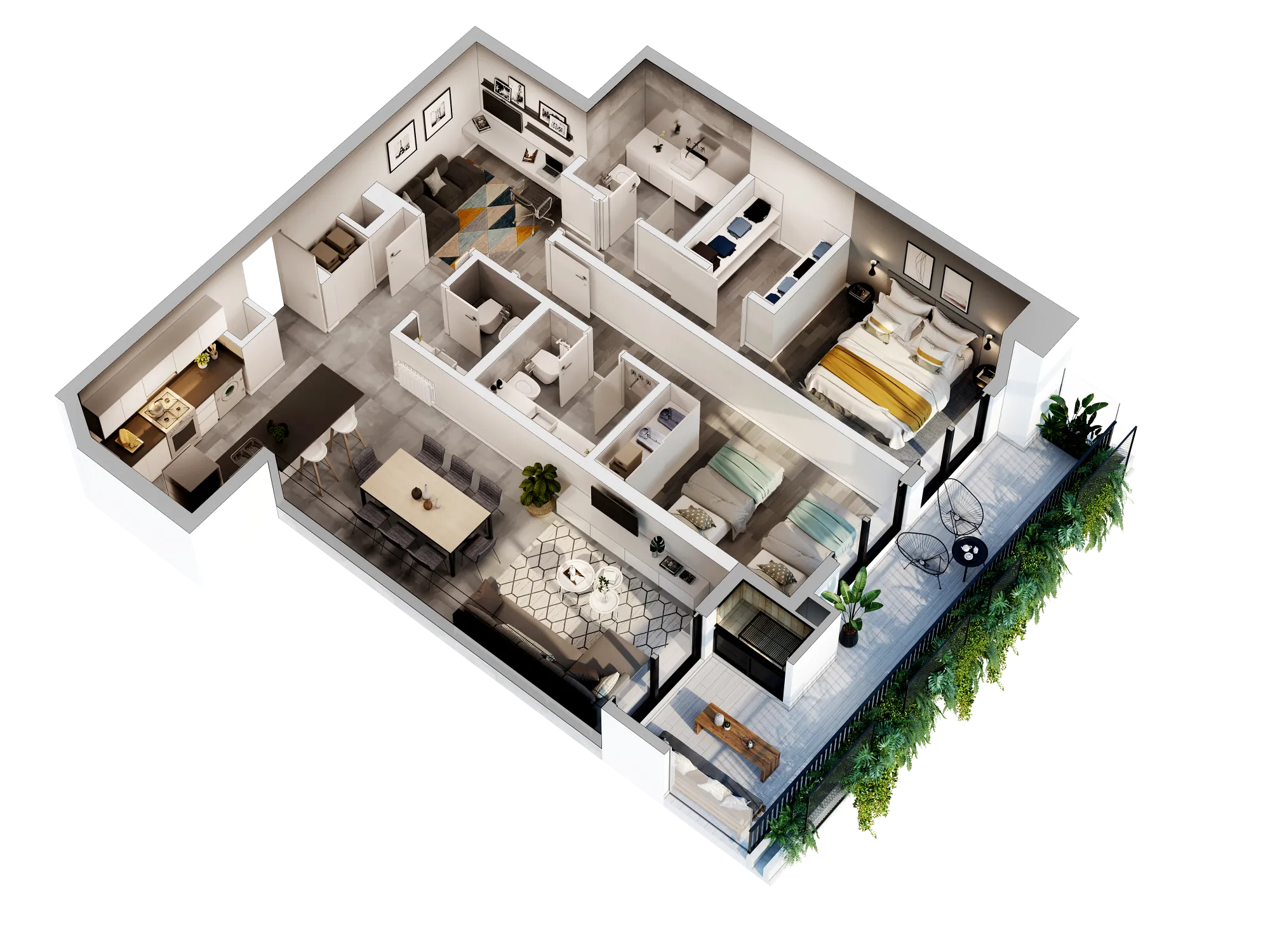 CasaNova Floorplan AXO